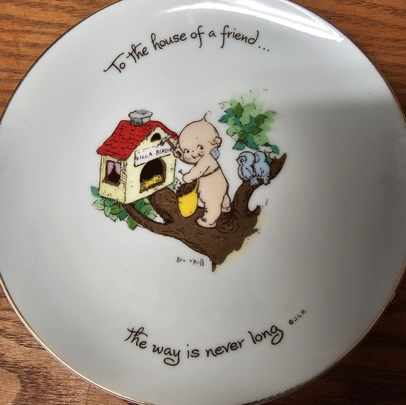 KEWPIE- To the house of a friend . . . Plate - Picture 1 of 2